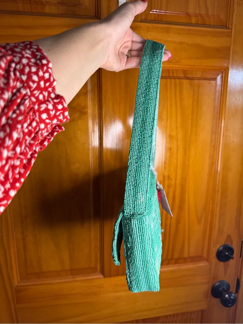RARE Seahorse Beaded Bag Handmade in India